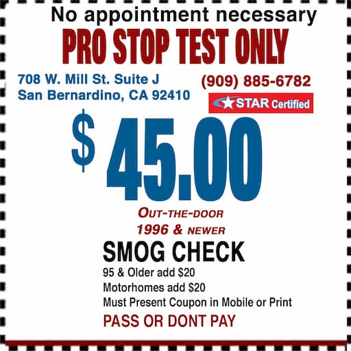 Smog Check Coupon